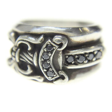 クロムハーツ/Chrome Hearts 【ダガー SV アフターブラックパヴェダイヤ】リング(12.5号/シルバー×ブラック/15.2g)【SS07】【小物】【039071】【中古】【P】bb169#rinkan*B