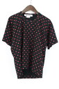 コムデギャルソンコムデギャルソン/COMME des GARCONSCOMME des GARCONS 【12SS】ネック変型ドットTシャツ(S/ブラック×レッド)【99】【レディース】【620171】【中古】bb14#rinkan*A