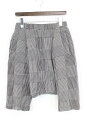コムデギャルソンコムデギャルソン/COMME des GARCONSCOMME des GARCONS 【12SS】製品加工グレンチェックイージーペンギンサルエルパンツ(S/ブラック×ホワイト)【99】【レディース】【201171】【中古】bb14#rinkan*A
