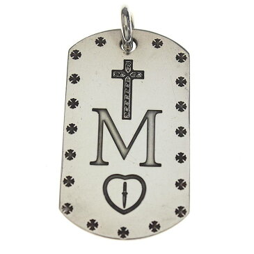 クロムハーツ/Chrome Hearts 【メイプルソープ】パヴェダイヤネックレストップ(LARGE/シルバー×クリア/23.7g)【SJ02】【小物】【521081】【中古】【P】bb82#rinkan*B