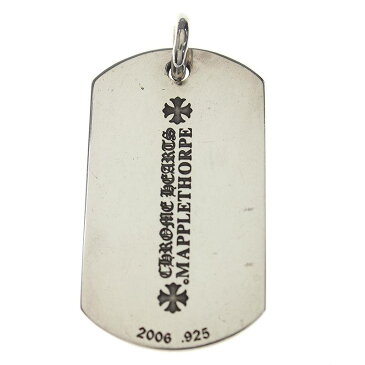 クロムハーツ/Chrome Hearts 【メイプルソープ】パヴェダイヤネックレストップ(LARGE/シルバー×クリア/23.7g)【SJ02】【小物】【521081】【中古】【P】bb82#rinkan*B