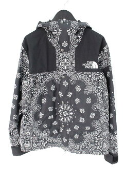 シュプリーム/SUPREME　×ノースフェイス/THE NORTH FACE 【14AW】【Bandana Mountain Parka】ペイズリーバンダナ柄マウンテンパーカージャケット(M/ブラック)【HJ12】【メンズ】【122081】【中古】bb127#rinkan*S