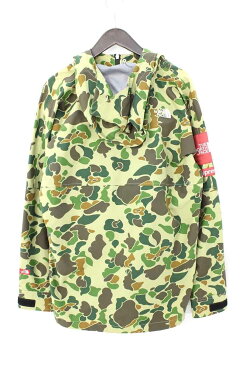 シュプリーム/SUPREME　×ノースフェイス/THE NORTH FACE 【10SS】【Expedition Pullover】プルオーバーマウンテンパーカージャケット(M/オリーブ調)【SB01】【メンズ】【016081】【中古】bb212#rinkan*A