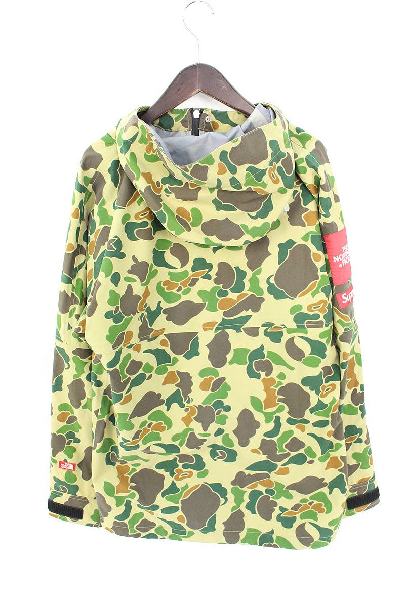 シュプリーム/SUPREME　×ノースフェイス/THE NORTH FACE 【10SS】【Expedition Pullover】プルオーバーマウンテンパーカージャケット(M/グリーン調)【OM10】【メンズ】【705081】【中古】bb156#rinkan*B