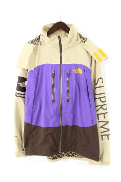 シュプリーム/SUPREME　×ノースフェイス/THE NORTH FACE 【07SS】【1st GUIDE JAKET】クレイジーパターンマウンテンパーカージャケットジャケット(M/ベージュ×パープル×ブラウン)【HJ12】【メンズ】【526081】【中古】bb214#rinkan*A