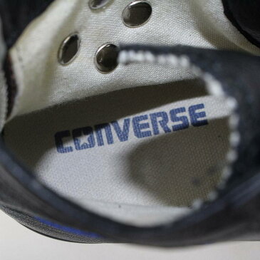 クロムハーツ/Chrome Hearts ×コンバース/CONVERSE ガンスリンガーベルトレザーハイカットスニーカー(25.5cm/ブラック×シルバー)【SS07】【メンズ】【小物】【907081】【中古】【P】bb51#rinkan*B