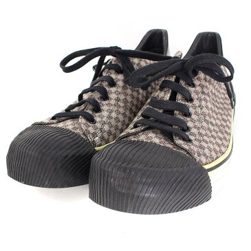 ガブリエレパジーニ/GABRIELE PASINI 【G8SHOE2 GP8428】格子刺繍ローカットスニーカー(44/ベージュ調)【BS99】【メンズ】【小物】【108081】【中古】【P】bb51#rinkan*B