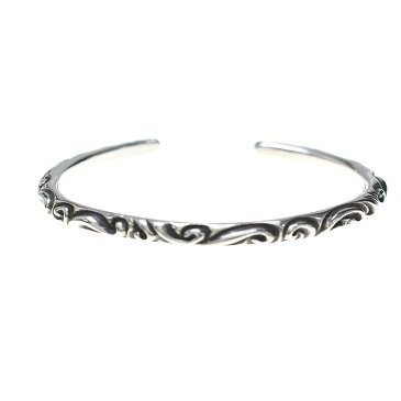 クロムハーツ/Chrome Hearts　【BANGLE SCROLL/スクロールバンド】シルバーバングル(#2/シルバー/19.33g)【NO05】【小物】【508081】【中古】【P】bb217#rinkan*B