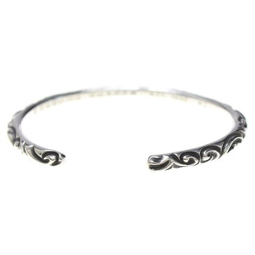 クロムハーツ/Chrome Hearts　【BANGLE SCROLL/スクロールバンド】シルバーバングル(#2/シルバー/19.33g)【NO05】【小物】【508081】【中古】【P】bb217#rinkan*B