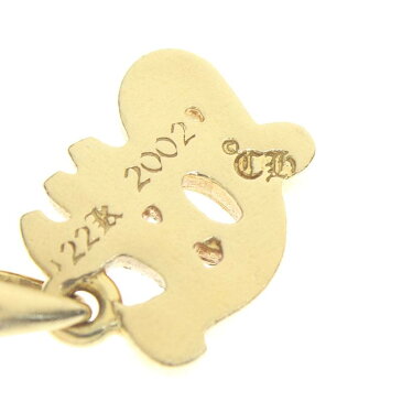 クロムハーツ/Chrome Hearts 【22K イニシャルチャームY】パヴェダイヤゴールドネックレストップ(イエロゴールド×クリア/13.35g)【SS07】【小物】【118081】【中古】【P】bb15#rinkan*B