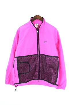 シュプリーム/SUPREME ×ナイキ/NIKE 【17AW】【Trail Running Jacket】トレイルナイロンジャケット(M/ピンク×ブラック)【SB01】【メンズ】【401181】【中古】bb30#rinkan*A