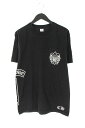 クロムハーツ/Chrome HeartsBSフレアロゴプリント胸ポケットTシャツ(M/ブラック)【BS99】【メンズ】【102181】【中古】bb211#rinkan*C