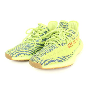 アディダス/adidas ×カニエウエスト 【YEEZY BOOST 350 V2 SEMIFROZEN】ローカットスニーカー(26cm/イエロー×グレー)【OM10】【メンズ】【小物】【921181】【中古】bb219#rinkan*B