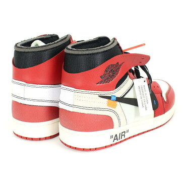 ナイキ/NIKE　×オフホワイト/OFF-WHITE 【NIKE OFFWHITE Air Jordan 1 AA3834-101】エアジョーダン1スニーカー(27.5cm/レッド×ホワイト)【FK04】【メンズ】【小物】【402181】【中古】bb223#rinkan*S