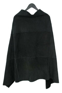 クロムハーツ/Chrome Hearts ガンスリンガーベルト付ムートンポンチョ(ブラック×シルバー)【SJ02】【メンズ】【レディース】【102181】【中古】【P】bb82#rinkan*A
