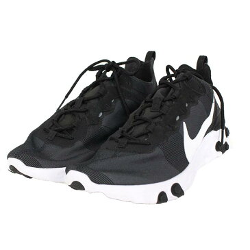 ナイキ/NIKE 【WMNS REACT ELEMENT 55】リアクトエレメント55スニーカー(27.5cm/ブラック)【NO05】【メンズ】【小物】【712091】【中古】bb24#rinkan*B