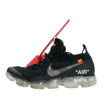 ナイキ オフホワイト/NIKE OFF-WHITE　【AIR VAPORMAX FLYKNIT AA3831-002】エアベイパーマックスフライニットスニーカー(27.5cm/ブラック)【FK04】【メンズ】【小物】【031002】【中古】bb33#rinkan*B