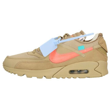 ナイキ オフホワイト/NIKE OFF-WHITE　【AIR MAX 90 Desert Ore AA7293-200】エアマックス90スニーカー(28cm/ベージュ×ピンク)【FK04】【メンズ】【小物】【602002】【中古】bb33#rinkan*S