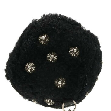 クロムハーツ/Chrome Hearts　【FUZZY DICE/ファジーダイス】クロスボタンダイスキーリング(ブラック×シルバー/総重量92.34g)【SJ02】【小物】【613002】【中古】bb82#rinkan*B