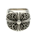 クロムハーツ/Chrome Hearts サイズ:23号 【CLASSIC OVAL/クラシックオーバルクロス】シルバーリング(シルバー/39.58g)【SJ02】【小物】【302102】【中古】bb223#rinkan*B
