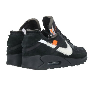ナイキ オフホワイト/NIKE OFF-WHITE サイズ:27cm 【AIR MAX 90 AA7293-001】エアマックス90スニーカー(ブラック×ホワイト)【SB01】【メンズ】【小物】【222012】【中古】bb81#rinkan*A