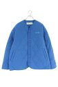KKKKKK KKKKKK　サイズ:L スパンコール装飾中綿キルティングダウンジャケット(ブルー×ホワイト) bb17#rinkan*S