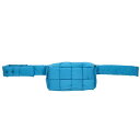 ボッテガヴェネタ BOTTEGA VENETA パデッド テック カセット ベルトバッグ カセットイントレチャートナイロンウエストバッグ(ブルー)【71403...