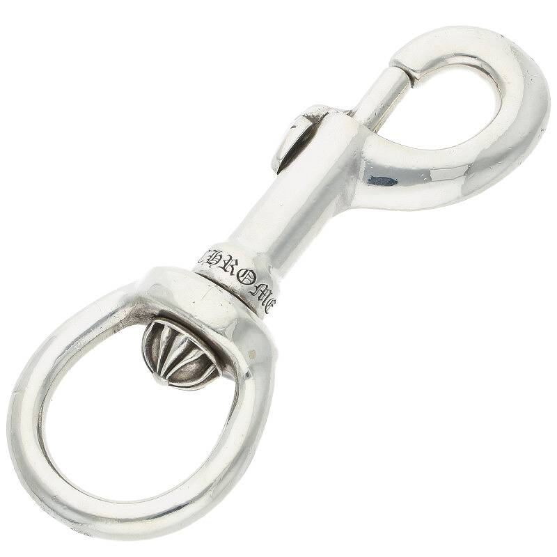 クロムハーツ Chrome Hearts　サイズ:XL CLIP SWIVEL XL クリップスイベル XL フレアニークロスモチーフウォレットチェーン(シルバー 124.56g)【524032】【SJ02】【小物】【中古】bb294#rinkan*B