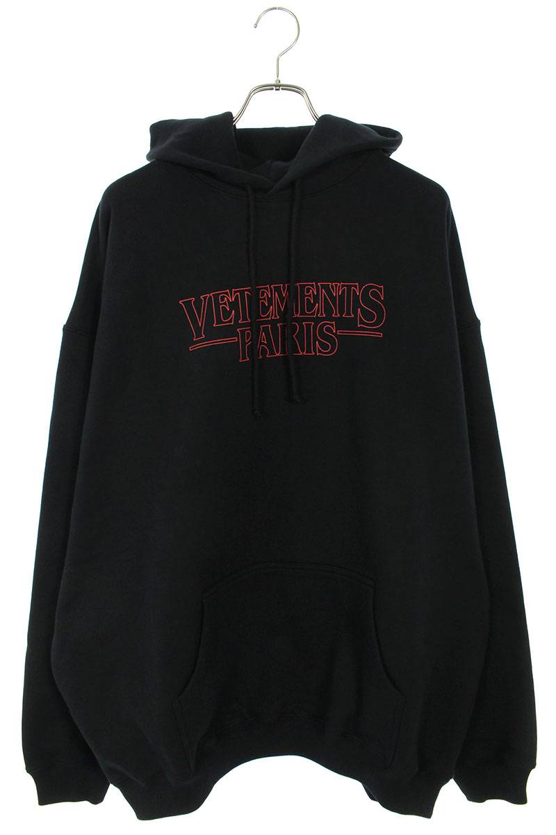 ȥ VETEMENTS:S 23AW UE54HD500B BLACK PARISץȥѡ(֥å)825032ۡOM10ۡڥ󥺡ۡڿʡbb20#rinkan*N