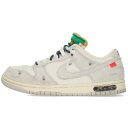 ナイキ オフホワイト NIKE OFF-WHITE サイズ:26cm DUNK LOW THE 50 DJ0950-115 ダンクロー20スニーカー(ホワイト×グレー×ネイビー)【406032】【SB01】【メンズ】【小物】【中古】bb223 rinkan B