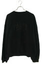 バレンシアガ BALENCIAGA　サイズ:M 23AW 697869 TLVL8 PARI刺繍スウェット(ブラック)【018032】【SB01】【メンズ】【新古品】bb20#rinkan*N