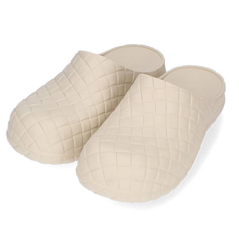 ボッテガヴェネタ BOTTEGA VENETA　サイズ:41 741339V11T0 9031 SLIPPER イントレチャートラバーサンダル(オフホワイト)【018032】【SB01】【メンズ】【小物】【新古品】bb20#rinkan*N