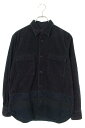 コムデギャルソンオム COMME des GARCONS HOMME　サイズ:XS 21AW HH-B0242 AD2021コーデュロイ切替ダブルポケット長袖シャツ(ネイビー調)bb380#rinkan*C