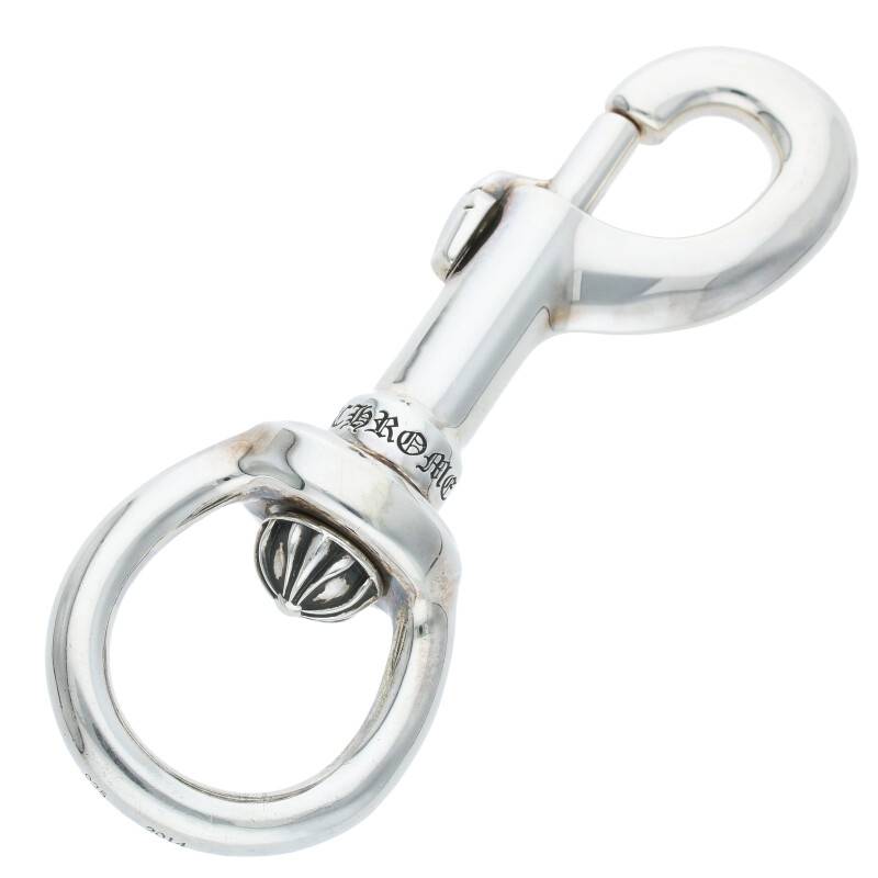 クロムハーツ Chrome Hearts　サイズ:XL CLIP SWIVEL XL クリップスイベル XL フレアニークロスモチーフウォレットチェーン(シルバー 125.44g)【519032】【OM10】【小物】【中古】bb205#rinkan*B