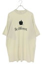 バレンシアガ BALENCIAGA サイズ:2 22AW 712398 TNVB3 Be different刺繍Tシャツ(オフホワイト調)【804052】【SS...