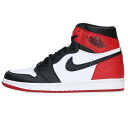 ナイキ NIKE サイズ:28.5cm AIR JORDAN 1 RETRO HIGH OG BLACK TOE 555088-125 エアジョーダン1レトロハイオージーつま黒スニーカー(ブラック×レッド×ホワイト)【819032】【OM10】【メンズ】【小物】【中古】bb33 rinkan S