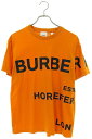 バーバリー Burberry　サイズ:XXS 8040766 ホースフェリーロゴプリントTシャツ(オレンジ)【604042】【OM10】【メンズ】【中古】bb87#rinkan*B