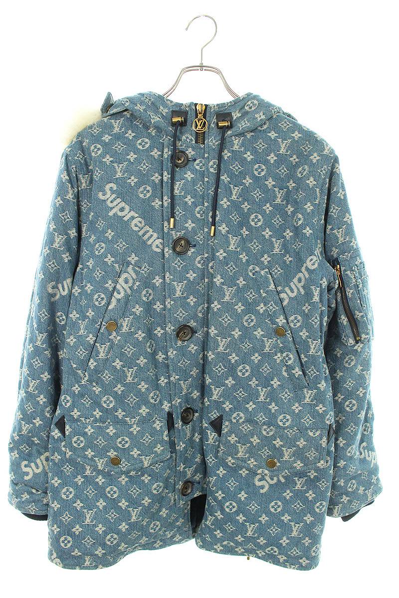 シュプリーム ルイヴィトン SUPREME LOUISVUITTON　サイズ:44 17AW LV Jacquard Denim N-3B デニムモノ..