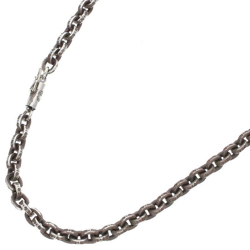 クロムハーツ Chrome Hearts　サイズ:20inch PAPER CHAIN 20 ペーパーチェーン20inch シルバーネックレス(シルバー 39.75g)【310132】【OS06】【小物】【中古】bb17#rinkan*B