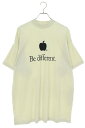 バレンシアガ BALENCIAGA サイズ:1 22AW 712398 TNVB3 Be different刺繍Tシャツ(ベージュ)【906052】【SB01】...