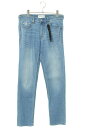 カルバンクラインジーンズ Calvin Klein Jeans　サイズ:W29/L34 23SS J323268 ストラップ付ウォッシュ加工デニムパンツ(ブルー)【311132】【BS99】【メンズ】【中古】bb131#rinkan*B