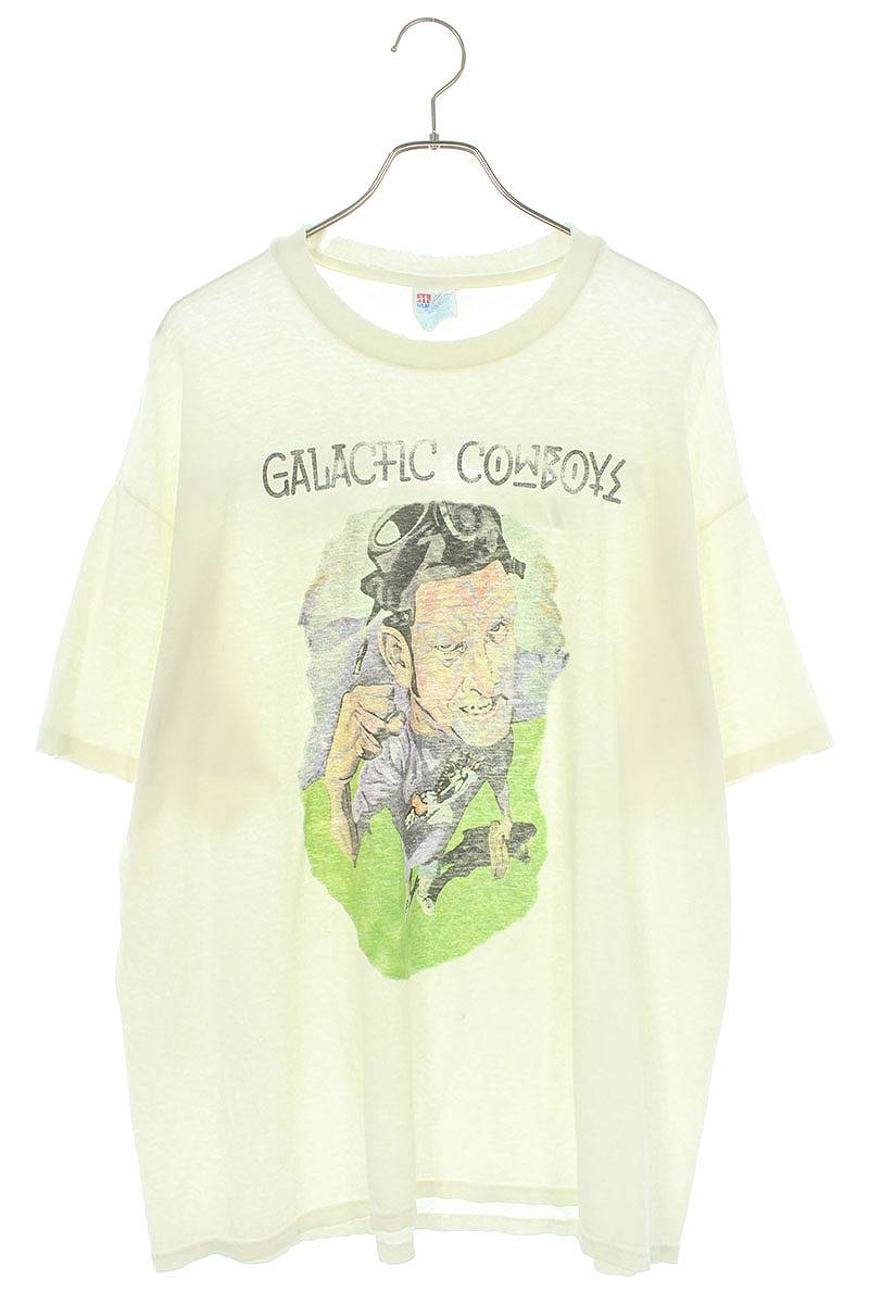 ヴィンテージ VINTAGE サイズ:XL GALACTIC COWBOYS ギャラクティックカウボーイズ プリントTシャツ(ホワイト)【415042】【SB01】【メンズ】【中古】bb356 rinkan D