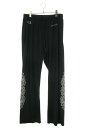 クロムハーツ Chrome Hearts　サイズ:XL MESH VARSITY PANTS CH メッシュプリントロングパンツ(ブラック)【701132】【SJ02】【メンズ】【中古】bb82#rinkan*S