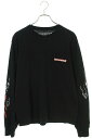 クロムハーツ Chrome Hearts　サイズ:M PPO STAY FAST RACE TEAM LS MATTY BOYステイファストプリント長袖カットソー(ブラック)【612132】【SS13】【メンズ】【中古】bb349#rinkan*B