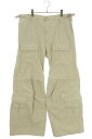 バレンシアガ BALENCIAGA　サイズ:XL 768810 TKP27 FLARED CARGO PANTS フレアカーゴロングパンツ(ベージュ)【211132】【SB01】【メンズ】【レディース】【中古】bb33#rinkan*A