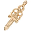 クロムハーツ Chrome Hearts　 22K LARGE DAGGER ラージダガー ゴールドネックレストップ(イエローゴールド 65.86g)【311132】【SJ02】【小物】【中古】bb344#rinkan*S