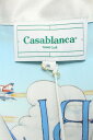 カサブランカ CASABLANCA　サイズ:M 23AW MF23SH00610 LE DIMENSIONプリントシルク 長袖シャツ(ブルー調)【031132】【SB01】【メンズ】【新古品】bb20#rinkan*N