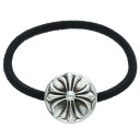 クロムハーツ Chrome Hearts　 HAIRBAND クロスボールボタンヘアゴム シルバーコンチョ(シルバー 総重量15.01g)bb334#rinkan*B