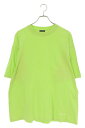 バレンシアガ BALENCIAGA　サイズ:XS 541853 TCV41 裾ロゴ刺繍Tシャツ(ライトグリーン)【622132】【BS99】【メンズ】【中古】bb187#rinkan*B
