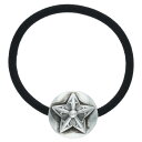 クロムハーツ Chrome Hearts　 HAIRBAND スターボタンヘアゴム シルバーコンチョ(シルバー 総重量16.15g)【522132】【NO05】【小物】【中古】bb30#rinkan*B